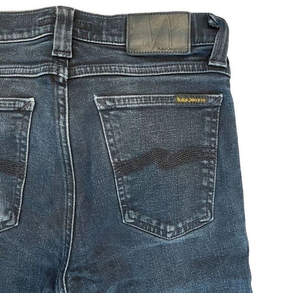 Nudie Jeans Co. Men's Skinny High Kai Org Black Denim Jeans Dark Wash 29 - Picture 1 of 11